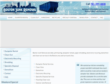 Tablet Screenshot of bostonjunkremoval.com